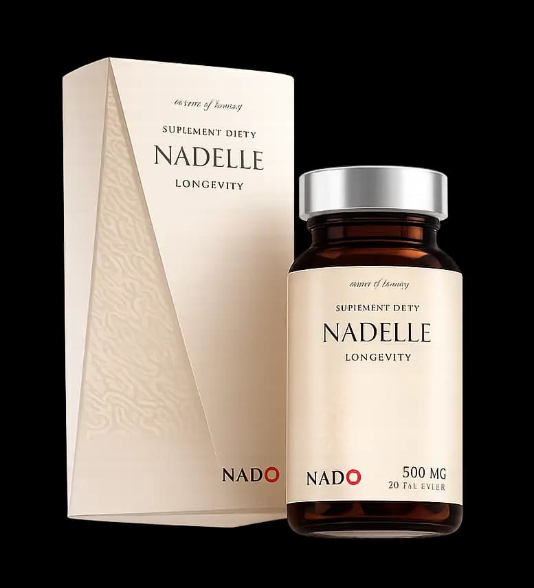 NADELLE NAD+ 500 mg — opakowanie i butelka